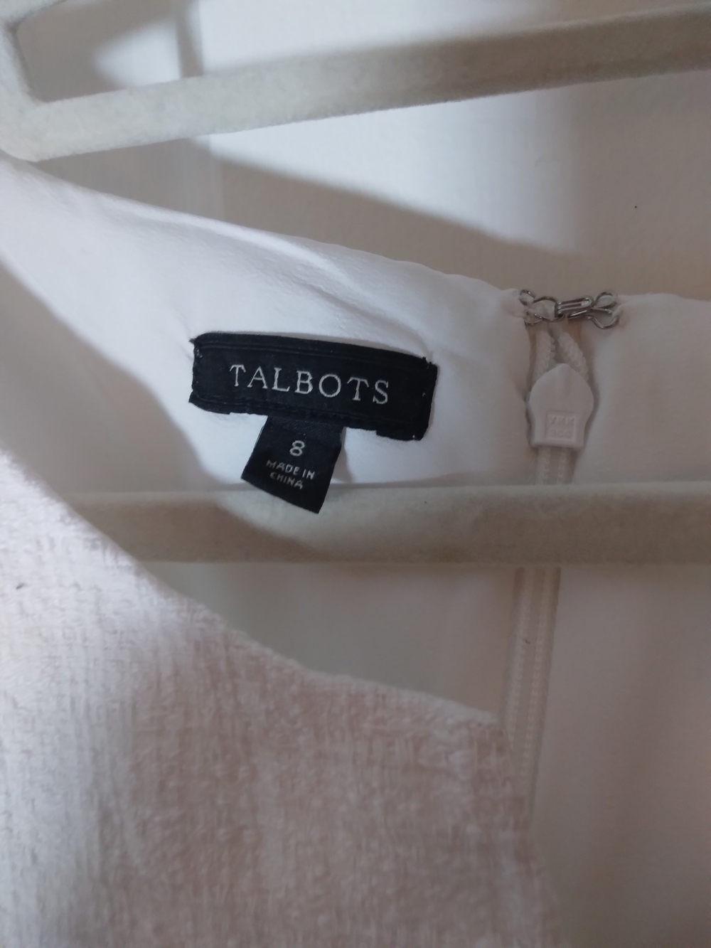 Talbots White, Coral & Fuchsia Sleeveless Colorblock Shift - Picture 5 of 6